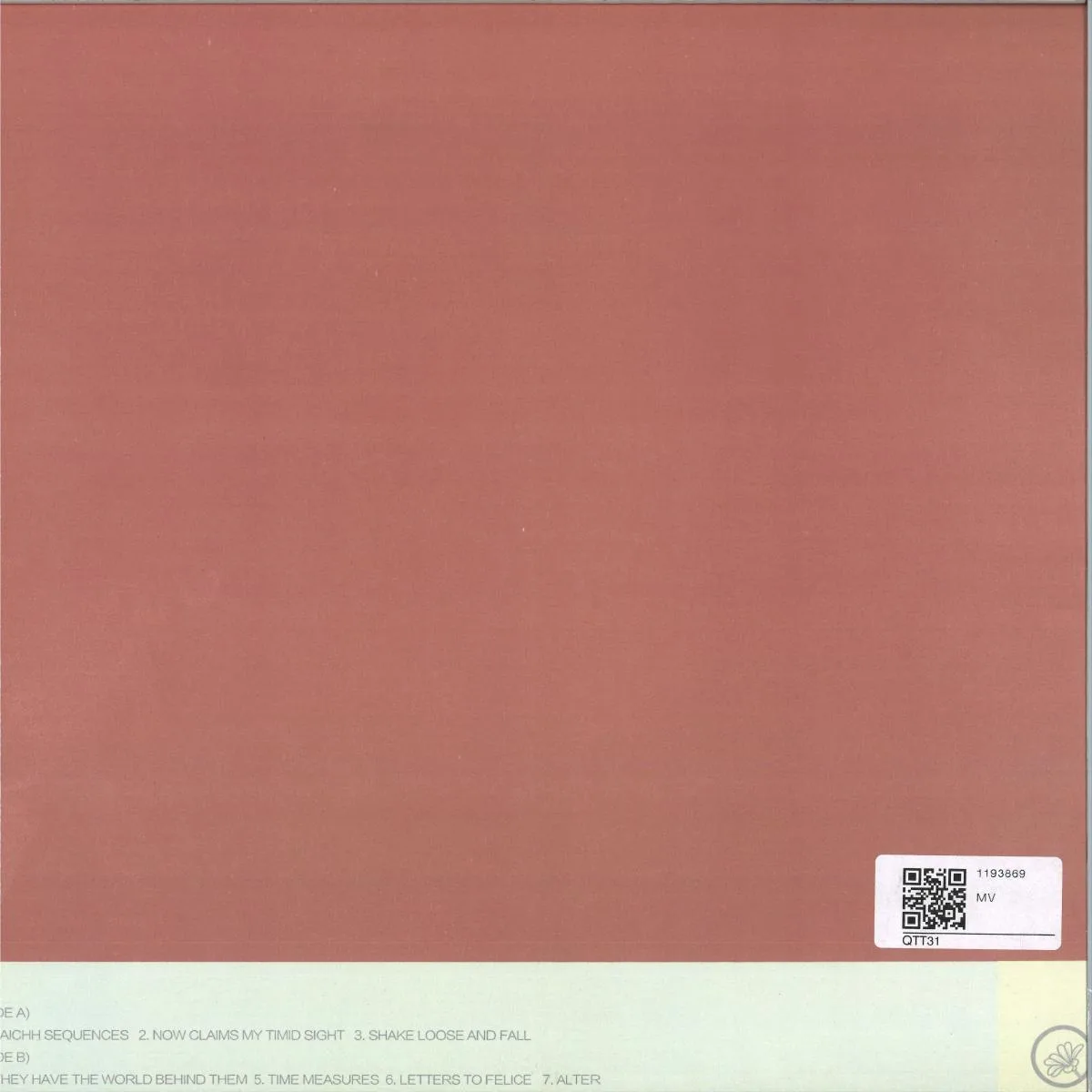Back cover — Aris Kindt — Now Claims My Timid Heart LP