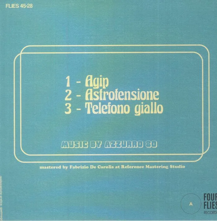 Обратная сторона обложки — AZZURRO 80 — Agip