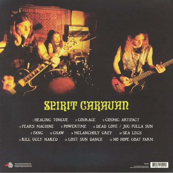 Back cover — SPIRIT CARAVAN — Jug Fulla Sun (reissue)