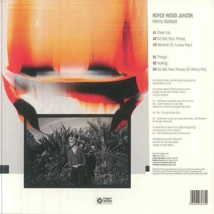 Back cover — ROYCE WOOD JUNIOR — Penny Ballads