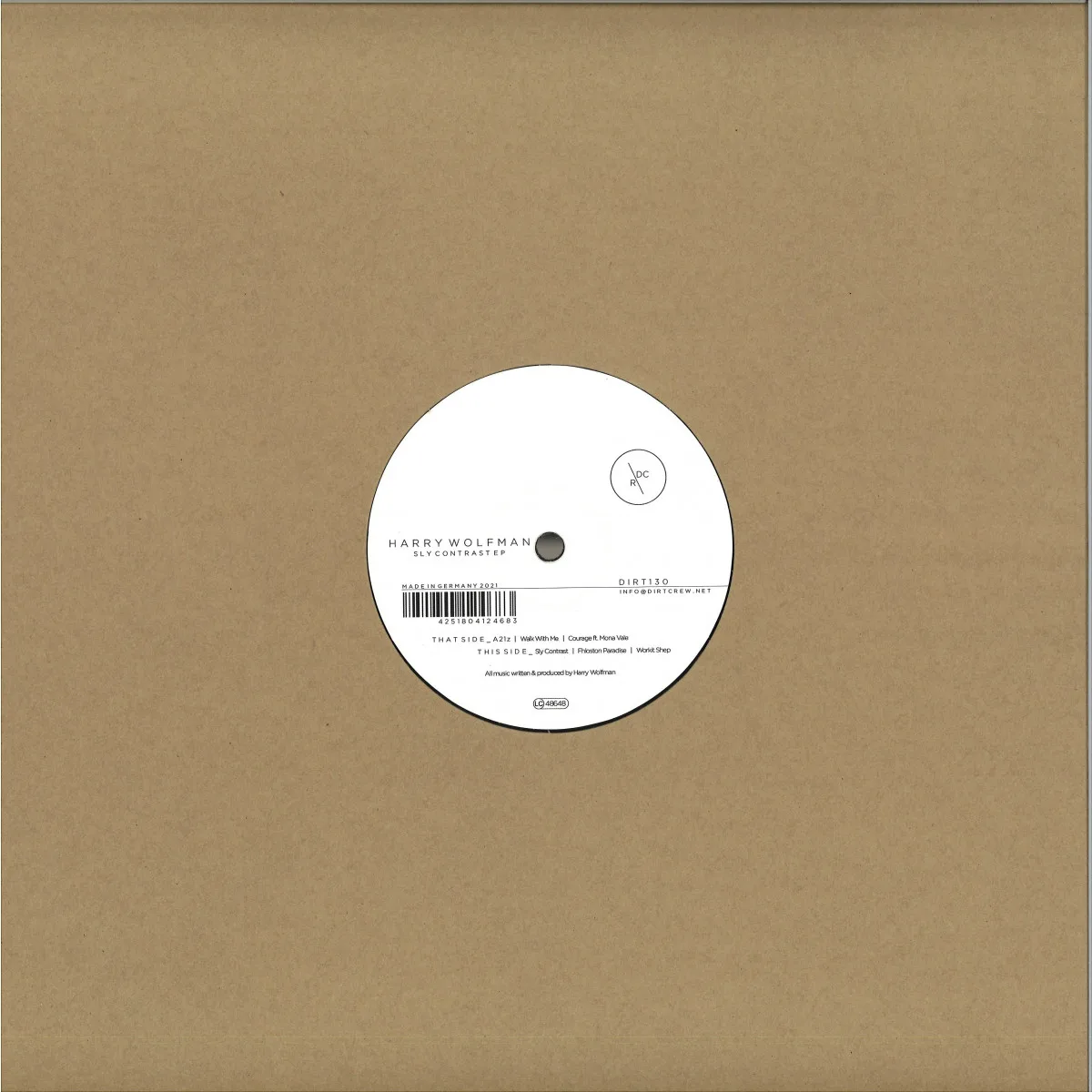 Обратная сторона обложки — Harry Wolfman — Sly Contrast EP