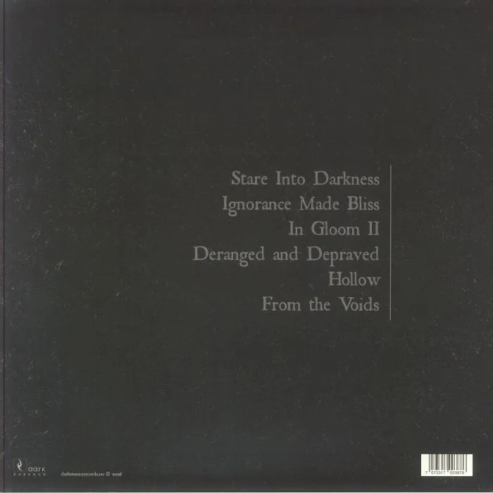 Back cover — MALUM — From The Voids