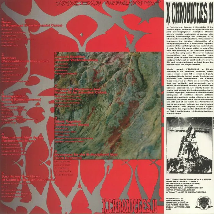 Back cover — Nicola KAZIMIR — Post Heretic Dracula X Chronicles II