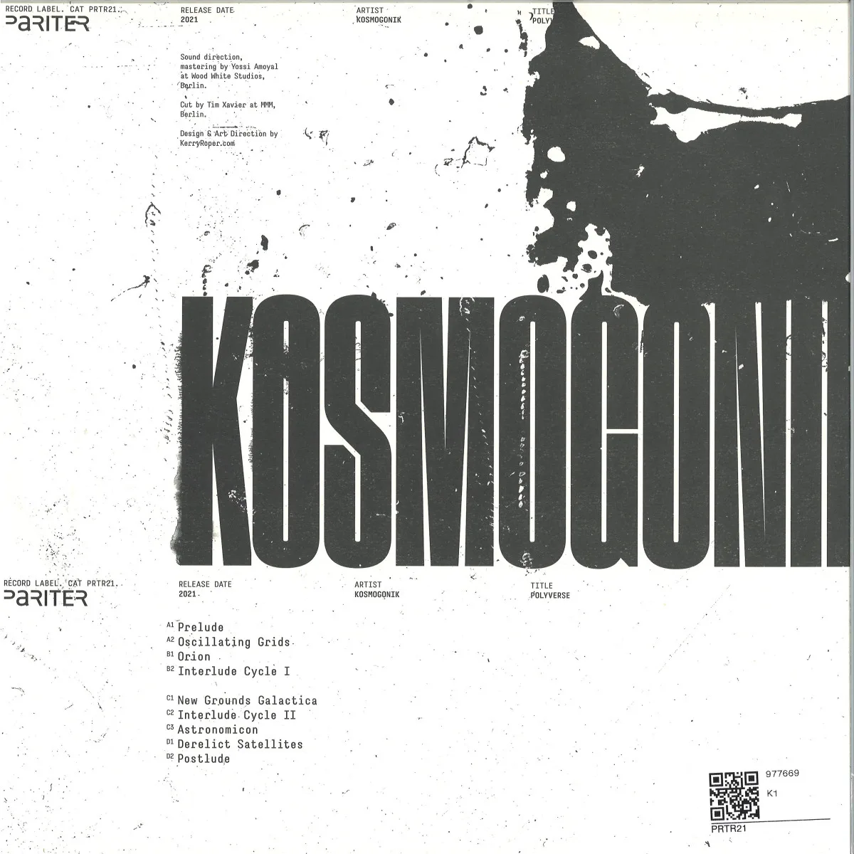 Обратная сторона обложки — Kosmogonik — Polyverse 2x12"