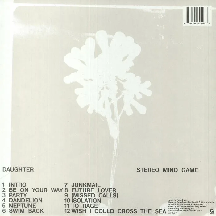 Обратная сторона обложки — DAUGHTER — Stereo Mind Game
