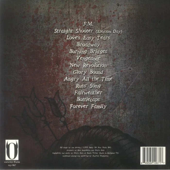 Back cover — ANN BERETTA — Old Scars New Blood