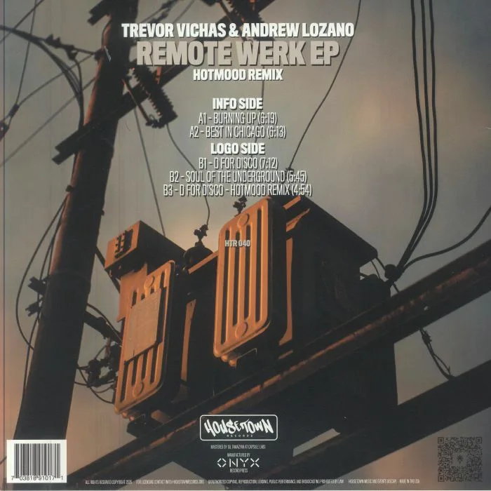 Back cover — Trevor VICHAS / ANDREW LOZANO — Remote Werk EP