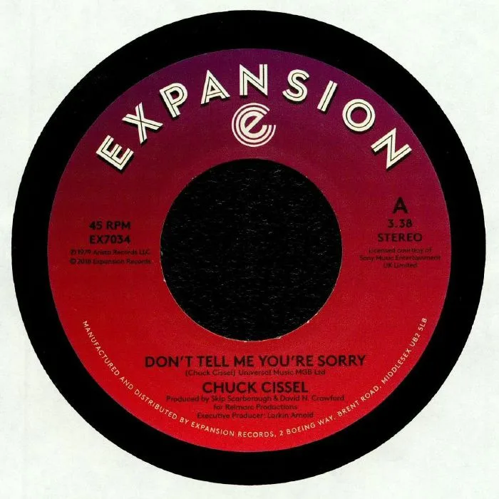 Front cover — Chuck CISSEL — Don't Tell Me You're Sorry