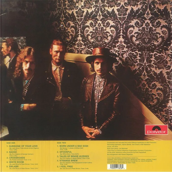 Обратная сторона обложки — CREAM — Best Of Cream