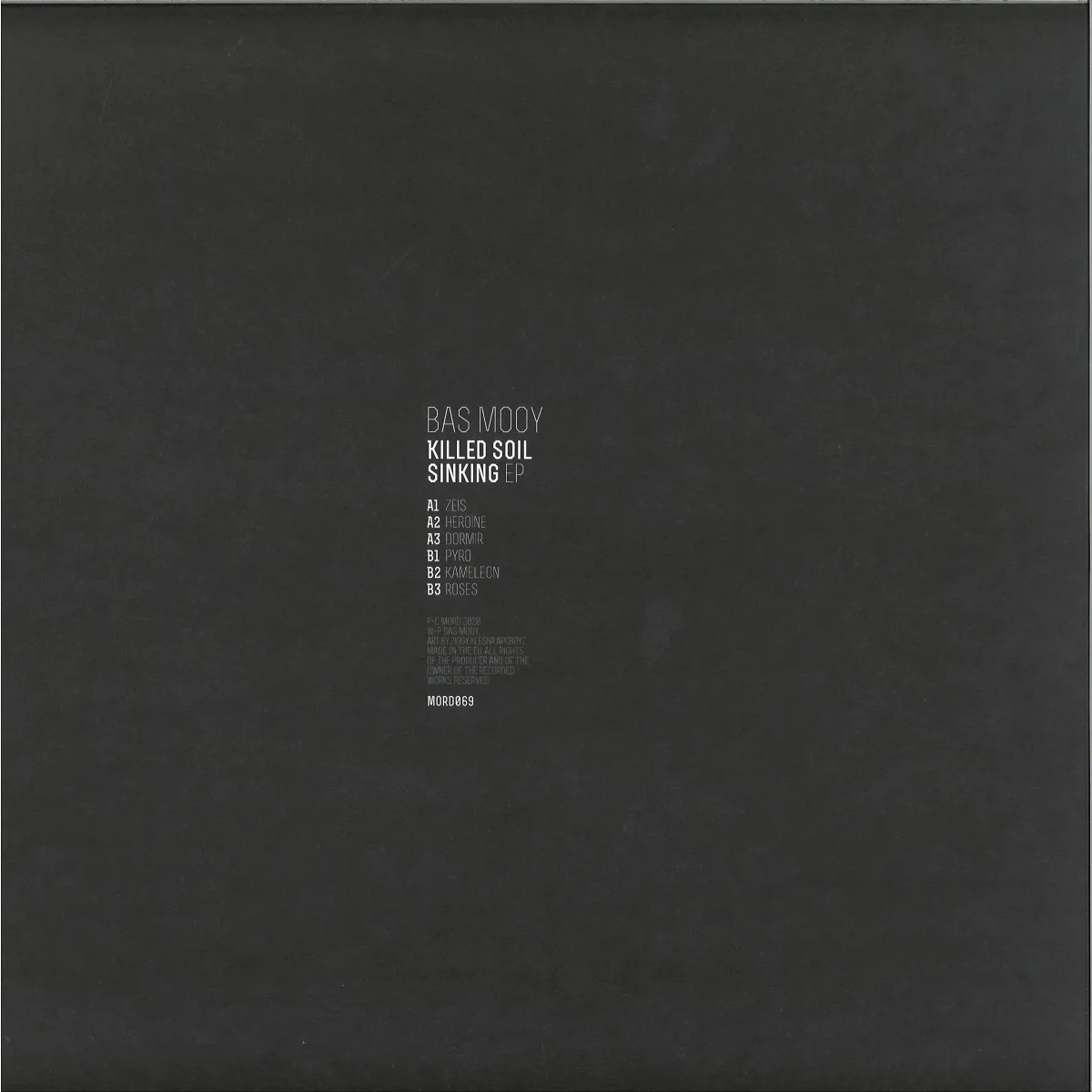 Back cover — Bas Mooy — Killed Soil Sinking EP