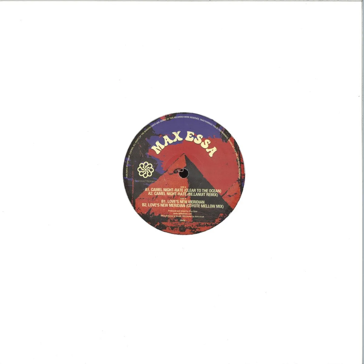 Back cover — Max Essa — Camel Night-Rate / Love's New Meridian