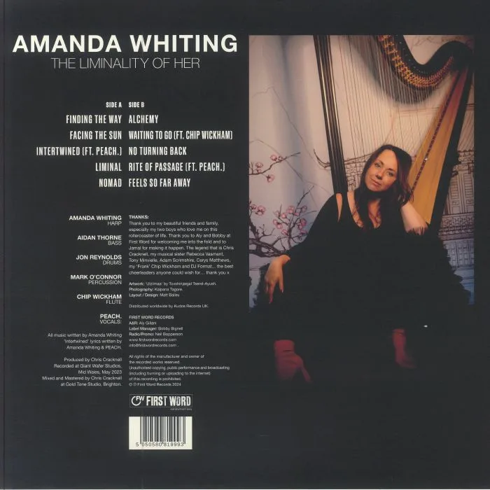 Back cover — Amanda WHITING — The Liminality Of Her