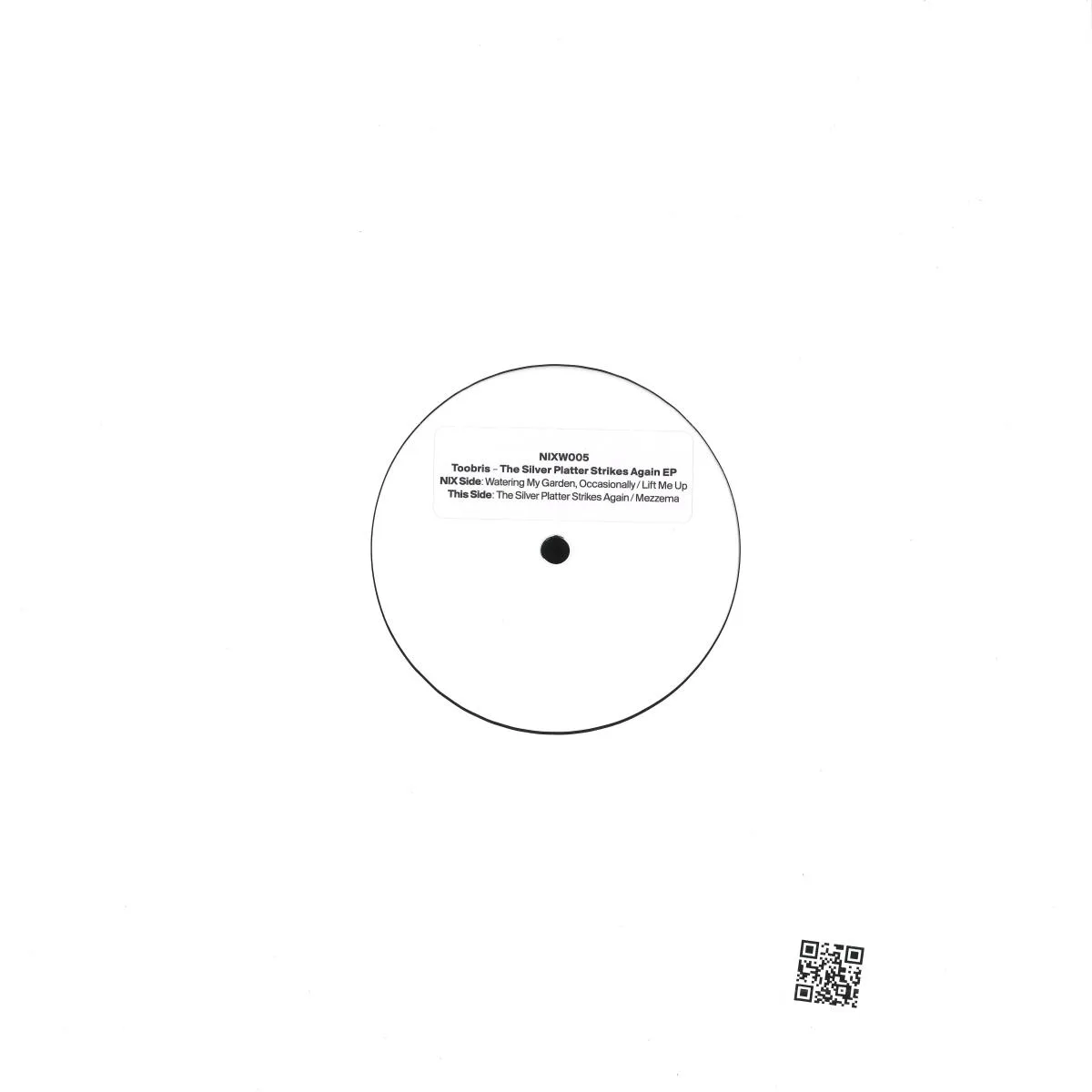 Back cover — Toobris — The Silver Platter Strikes Again EP