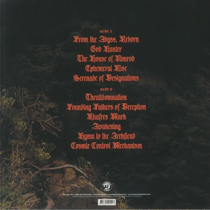 Back cover — AURORA BOREALIS — Prophecy Is The Mold In Which History Is Poured