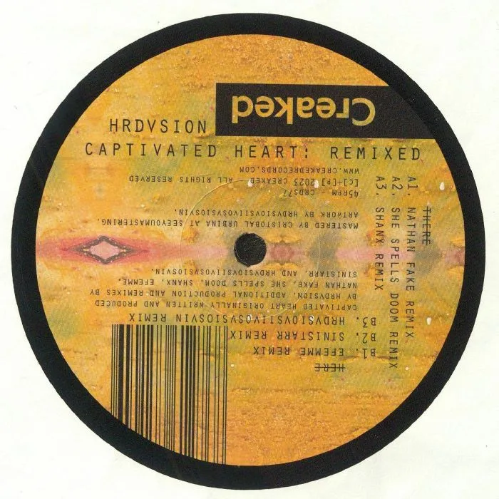 Обратная сторона обложки — HRDVSION — Captivated Heart: Remixed
