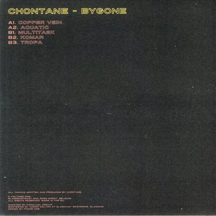 Обратная сторона обложки — CHONTANE — Bygone