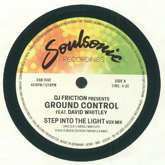 DJ FRICTION presents GROUND CONTROL — Step Into The Light