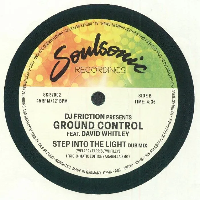 Обратная сторона обложки — DJ FRICTION presents GROUND CONTROL — Step Into The Light