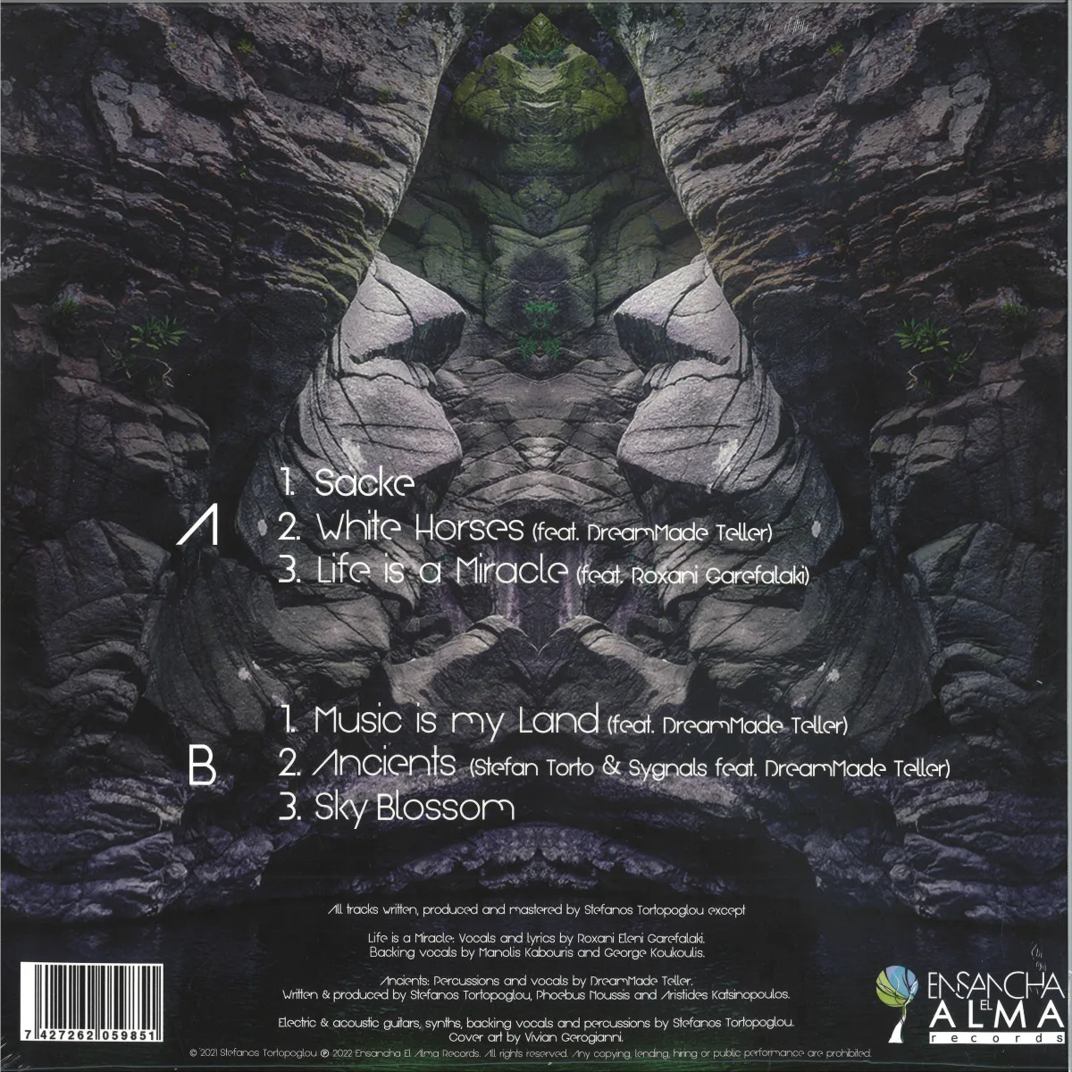 Обратная сторона обложки — Stefan Torto — Earth Calling LP