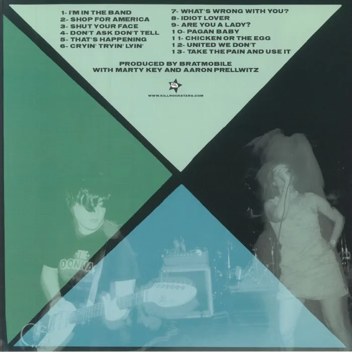 Back cover — BRATMOBILE — Girls Get Busy