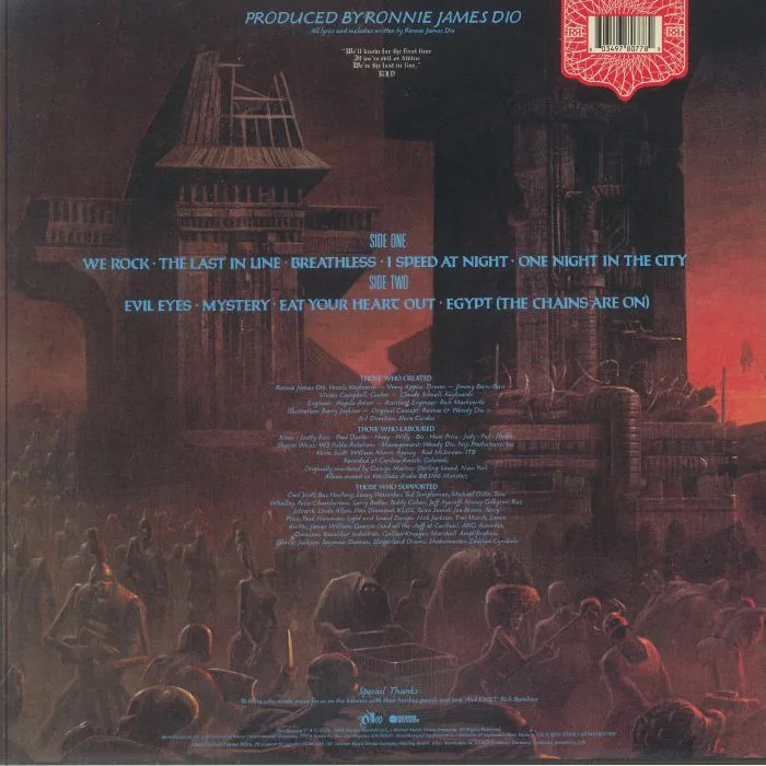 Back cover — DIO — The Last In Line (Rhino Reserve)