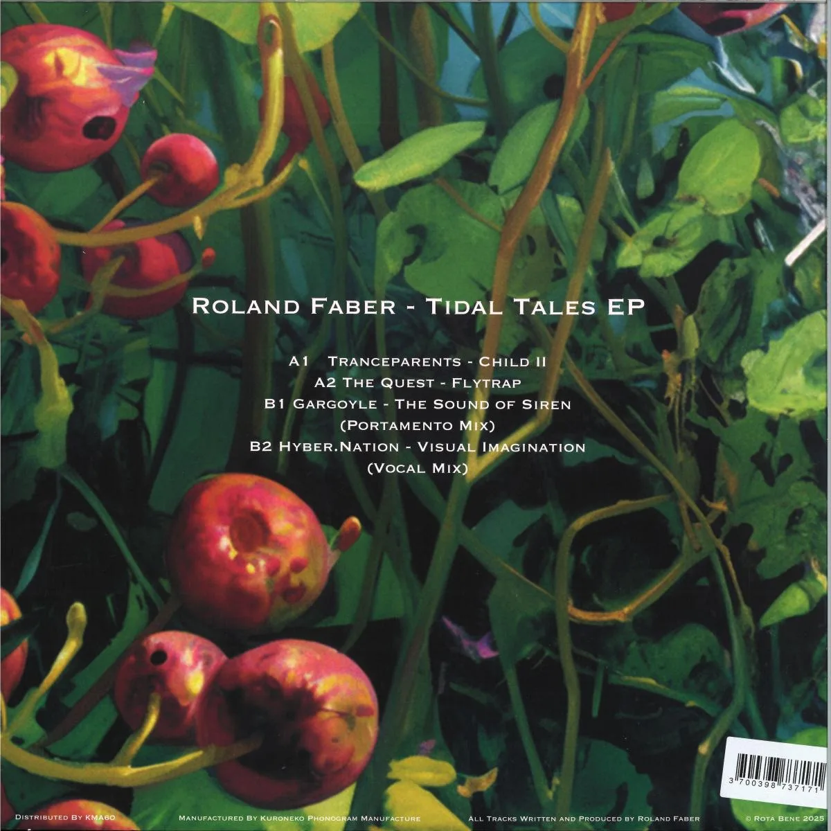 Обратная сторона обложки — Roland Faber — Tidal Tales EP