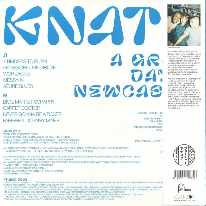 Обратная сторона обложки — KNATS — A Great Day In Newcastle