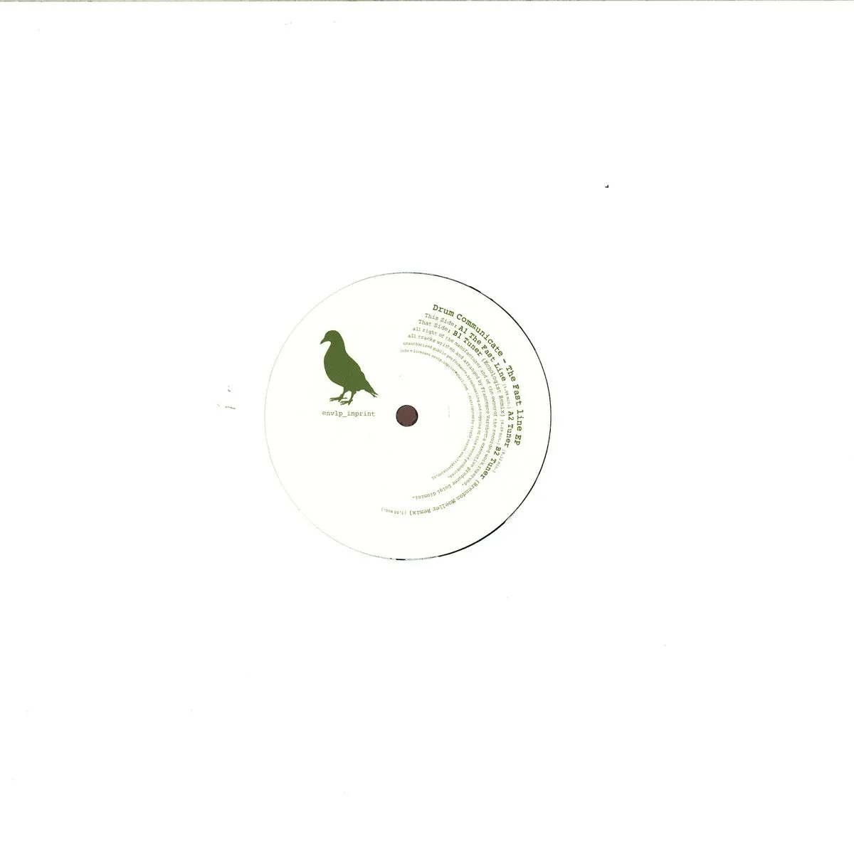 Обратная сторона обложки — Drum Communicate — The Fast Line Ep