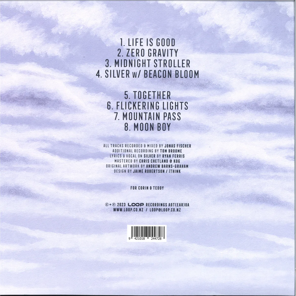 Back cover — Sanoi — Echoes Of Home LP