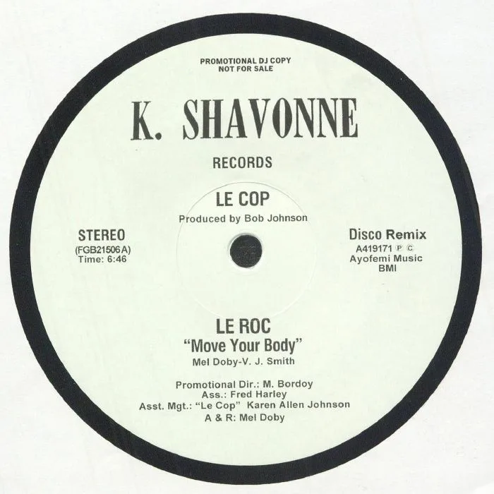 Обратная сторона обложки — LE COP — Le Roc Move Your Body