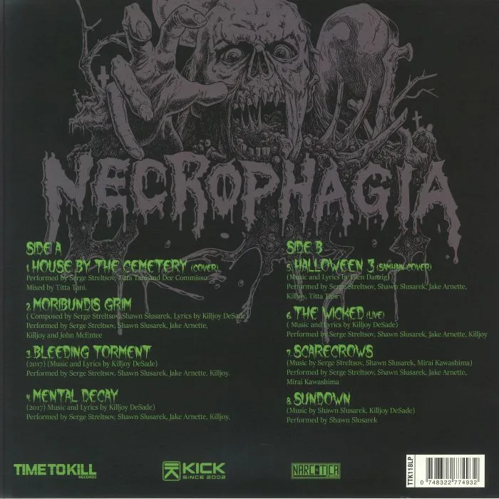 Обратная сторона обложки — NECROPHAGIA — Moribundis Grim