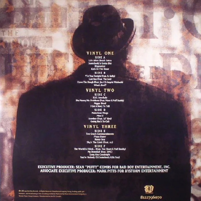 Back cover — The NOTORIOUS BIG — Life After Death: 20th Anniversary