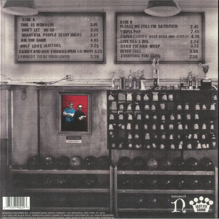 Back cover — The BLACK KEYS — Ohio Players