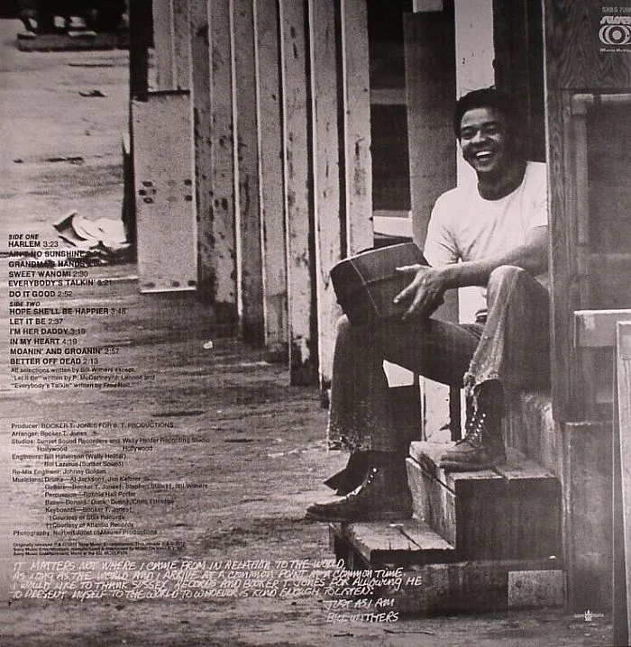 Обратная сторона обложки — Bill WITHERS — Just As I Am