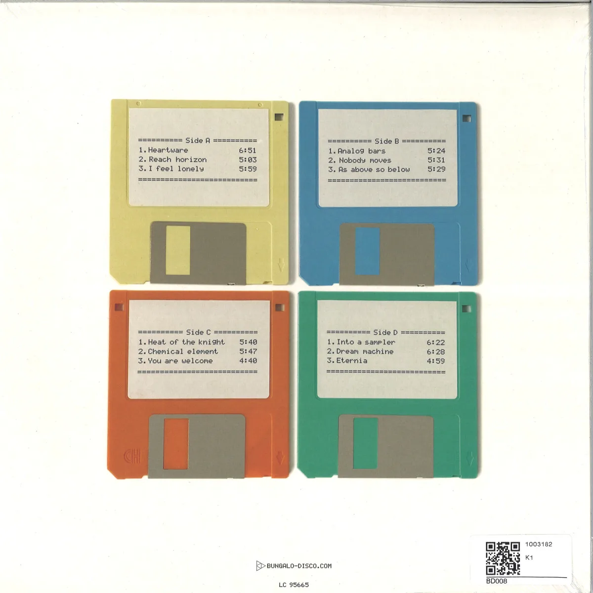 Back cover — Italo Brutalo — Heartware LP 2x12"