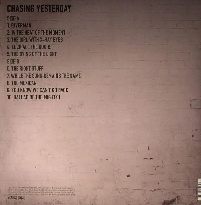 Обратная сторона обложки — NOEL GALLAGHER'S HIGH FLYING BIRDS — Chasing Yesterday
