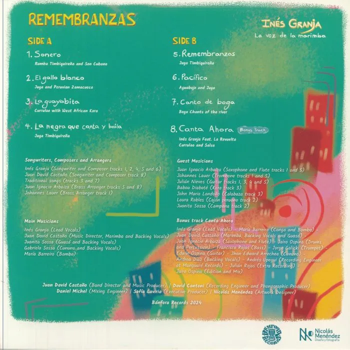 Обратная сторона обложки — Ines GRANJA — Remembranzas