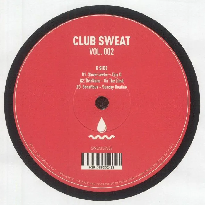 Обратная сторона обложки — LO'99 / YOLANDA BE COOL / CHANEY / TSEBA / STEVE LAWLER / DVIRNUNS / BONAFIQUE — Club Sweat Vol 2