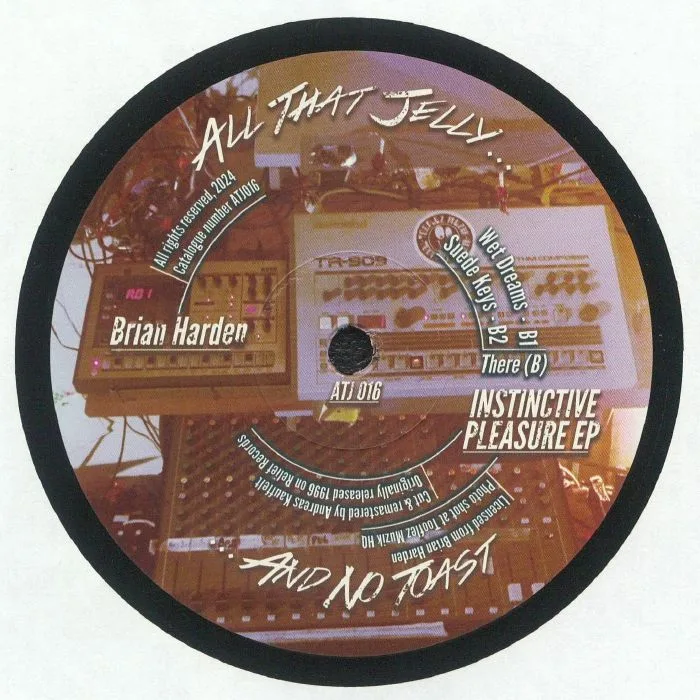Обратная сторона обложки — Brian HARDEN — Instinctive Pleasure EP (reissue)