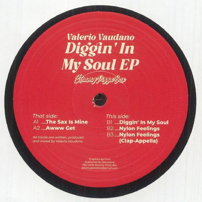 Обратная сторона обложки — Valerio VAUDANO — Diggin' In My Soul EP