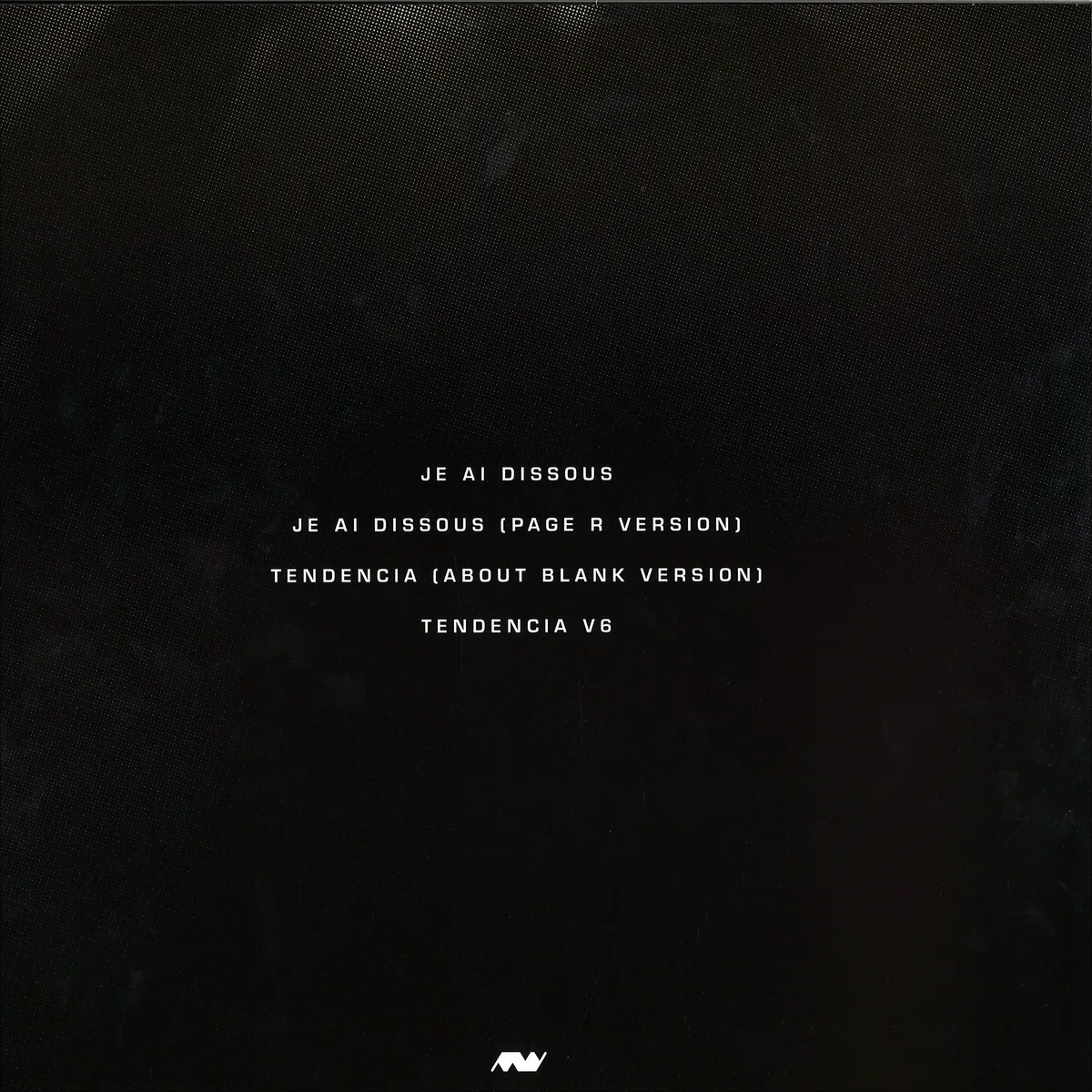 Back cover — In Aeternam Vale+Anneq — Je Ai Dissous Ep