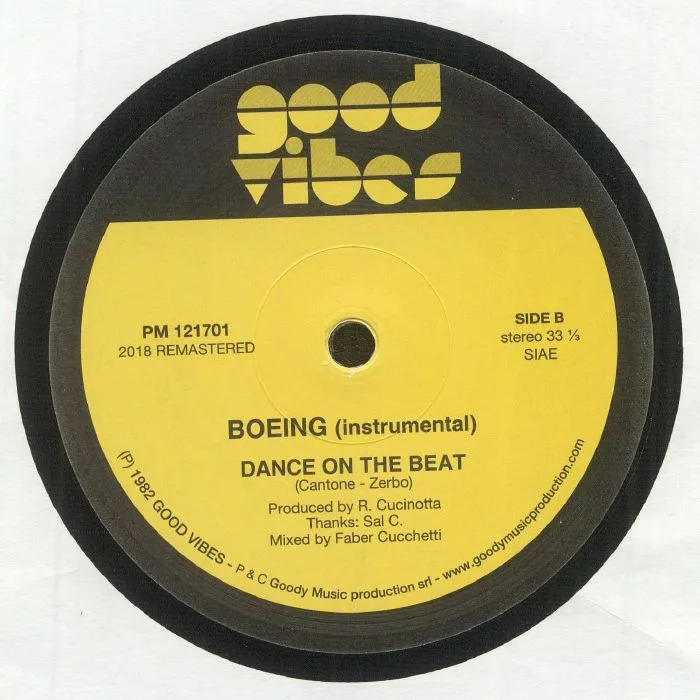 Back cover — BOEING — Dance On The Beat (reissue)