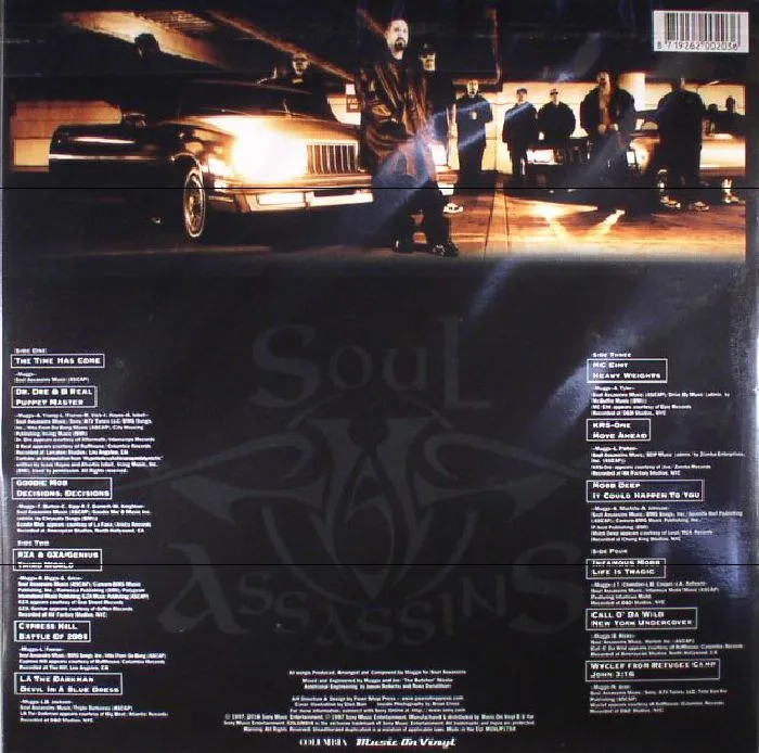 Back cover — The SOUL ASSASSINS / VARIOUS — Muggs Presents The Soul Assassins: Chapter 1 (reissue)