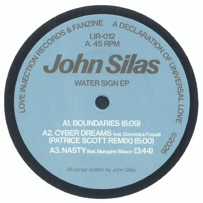 Лицевая сторона обложки — John SILAS — Water Sign