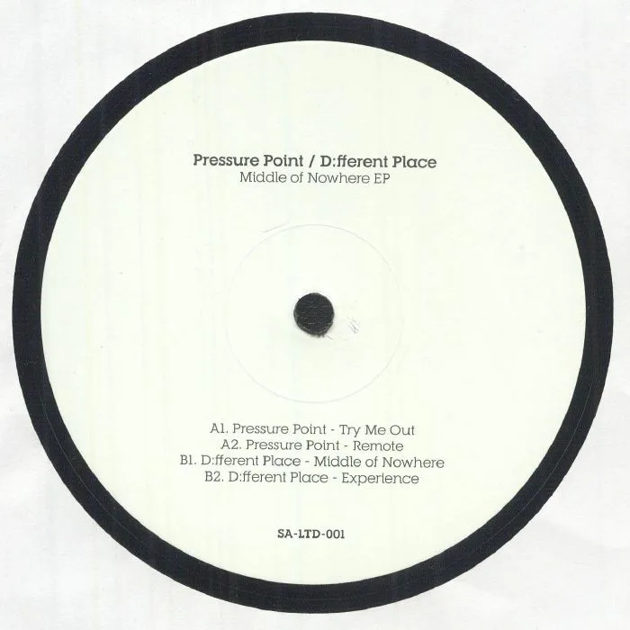 Back cover — PRESSURE POINT / D:FFERENT PLACE — Middle Of Nowhere EP