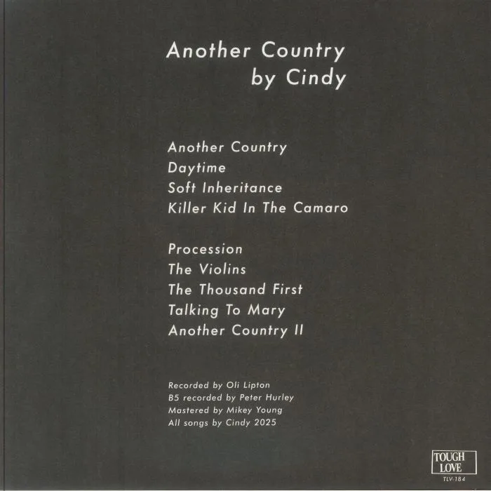 Back cover — CINDY — Another Country