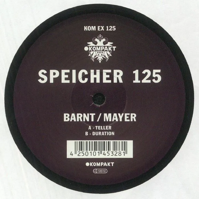 Лицевая сторона обложки — BARNT / MICHAEL MAYER — Speicher 125