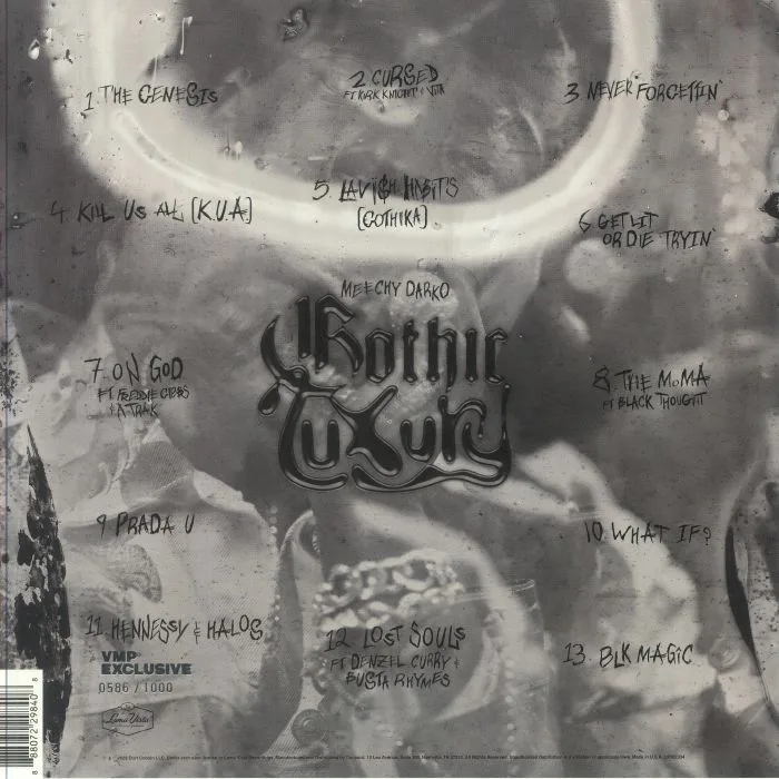 Back cover — Meechy DARKO — Gothic Luxury
