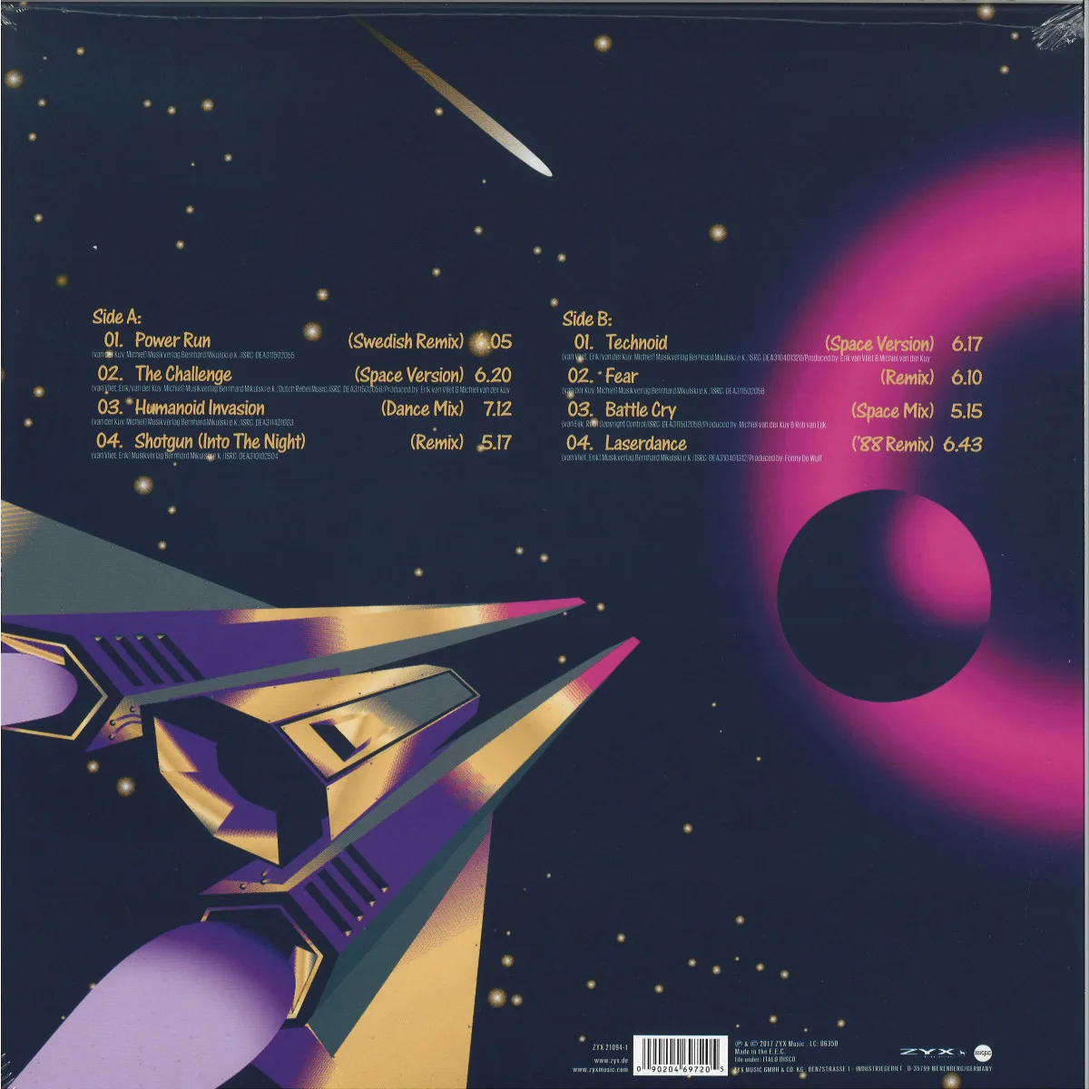 Back cover — LASERDANCE — Greatest Hits & Remixes
