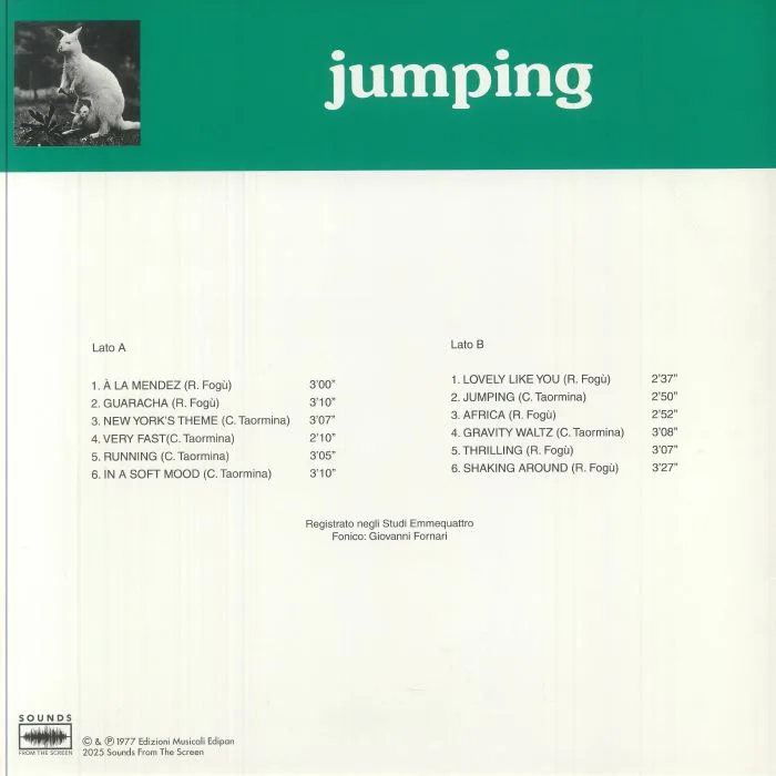 Back cover — Roberto FOGU / CALOGERO TAORMINA — Jumping